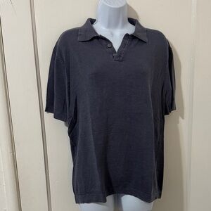 Banana Republic Linen Cotton Polo Top